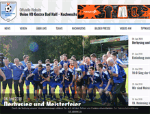 Tablet Screenshot of fussball-badhall.at
